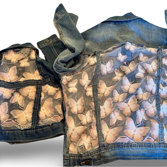 Cutout Jean jacket - Picture 2 of 4